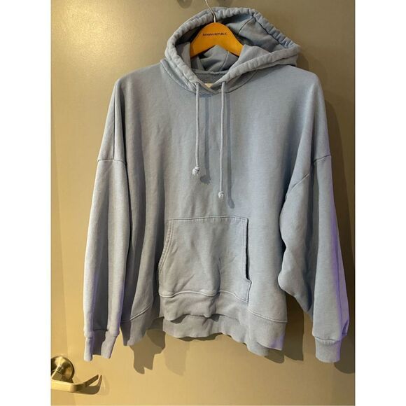 American Eagle Outfitters Light Blue Oversized Hoodie Size Medium EUC - Picture 1 of 9